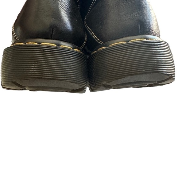 Vintage Dr Marten's Made in England Black Leather Boots AW004 PC03D Men's 8 - Picture 5 of 13